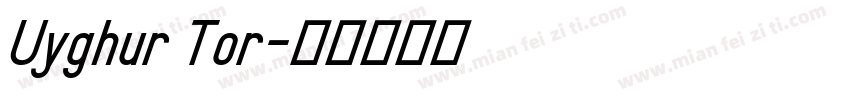 Uyghur Tor字体转换